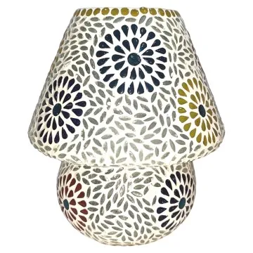 Lampe mosaïque forme champignon moyen modèle