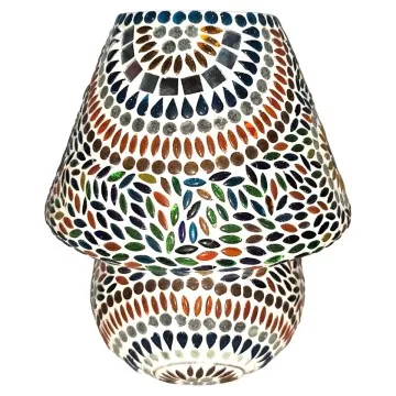 Lampe mosaïque forme champignon moyen modèle