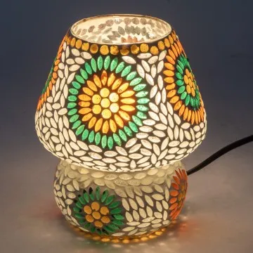 Lampe mosaïque forme champignon moyen modèle