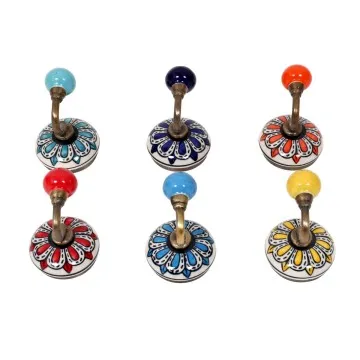 Patère 1 pommeau 6 différents