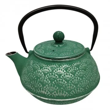 Théière en fonte 0,9l verte