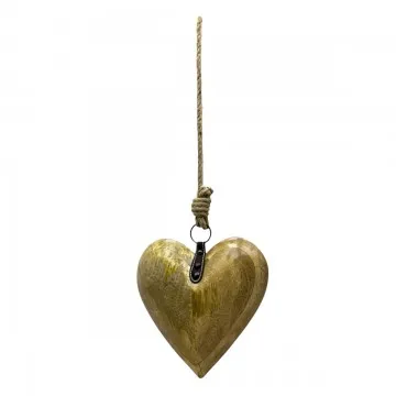 Décoration murale coeur en bois grand modèle