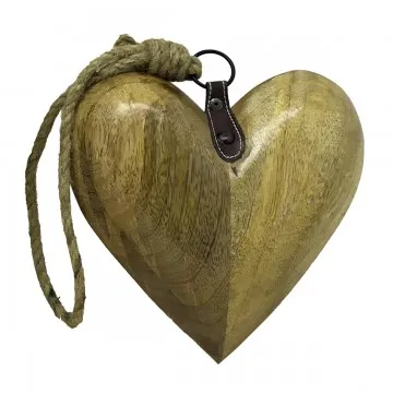 Coeur en bois de manguier petit modèle