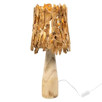 Lampe en bois flotté