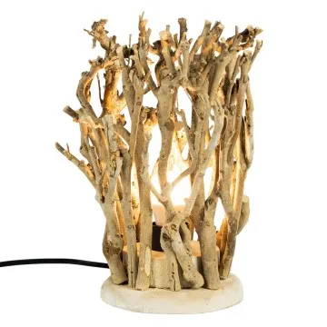 Petite lampe en bois flotté