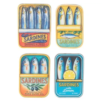 Magnet sardines 4 différents
