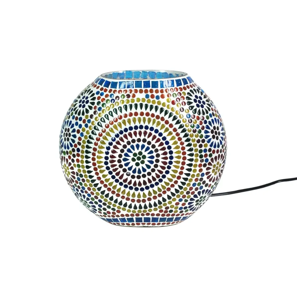 Lampe mosaique ronde
