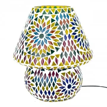 Lampe mosaique champignon