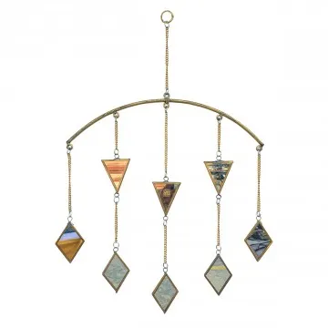 Suspension metal et miroir