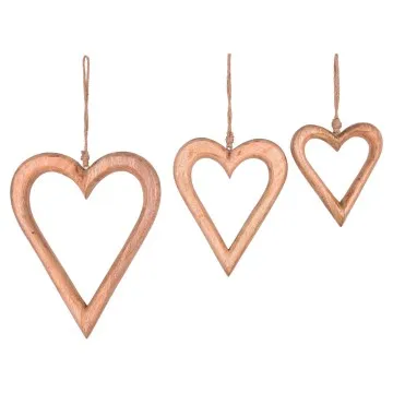 Coeur en manguier grand modèle