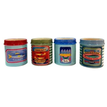 Pot en céramique motif sardines petit modèle