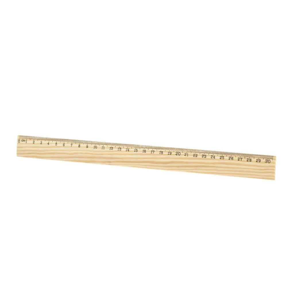 Règle 30 cm en bambou avec impression en couleur au choix