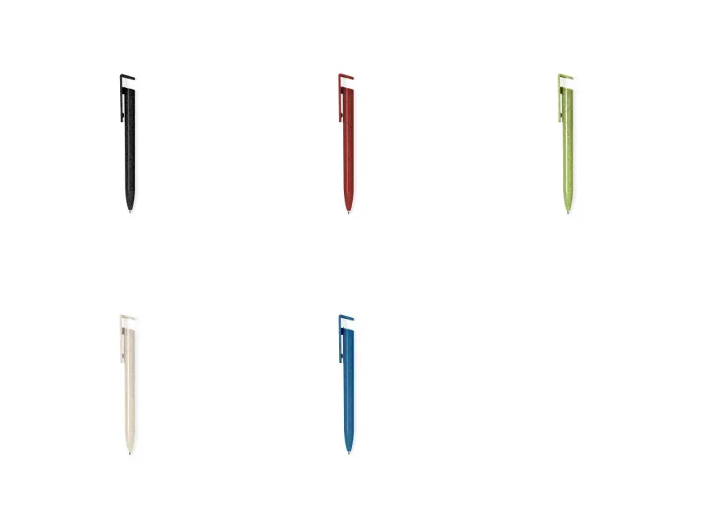 Stylo paille de blé support de téléphone avec impression au choix