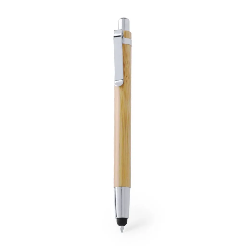 Stylo stylet en bambou avec impression au choix