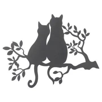 Décoration murale 2 chats et branche