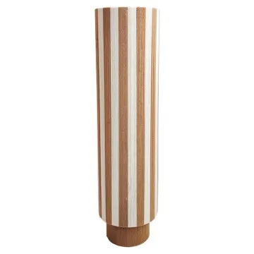 Lampe en corde blanche et naturelle