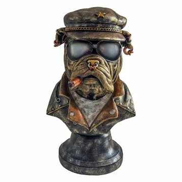 Bouledog en résine