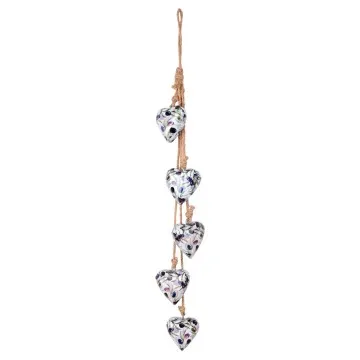 Suspension 5 coeurs olives