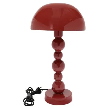 Lampe en métal rouge