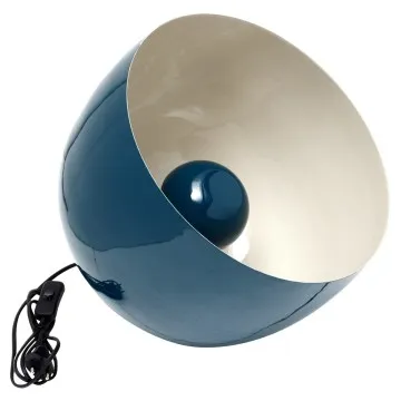 Lampe en métal bleu