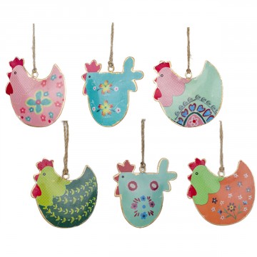 [SG 25028] Pendentif poule 4 modèles différents
