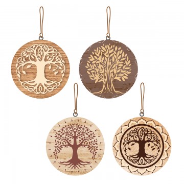 Pendentif arbre de vie couleur marron 4 modèle différents