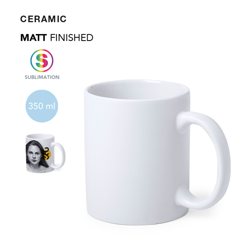 TASSE 350 ML EN CERAMIQUE MAT A PERSONNALISER