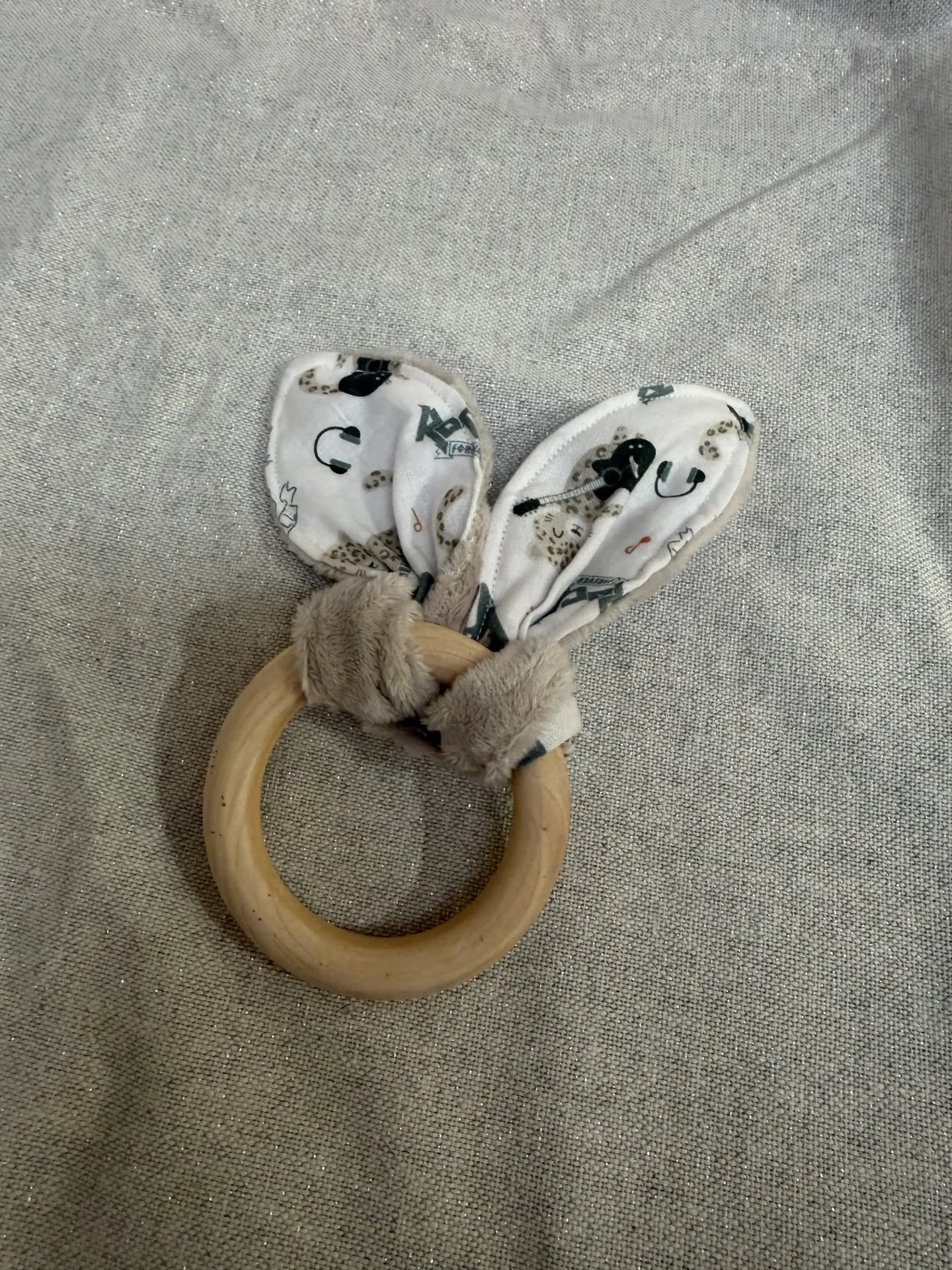 Anneau de dentition fait main 