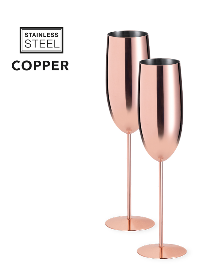 [M 20129] Flute en metal rose gold