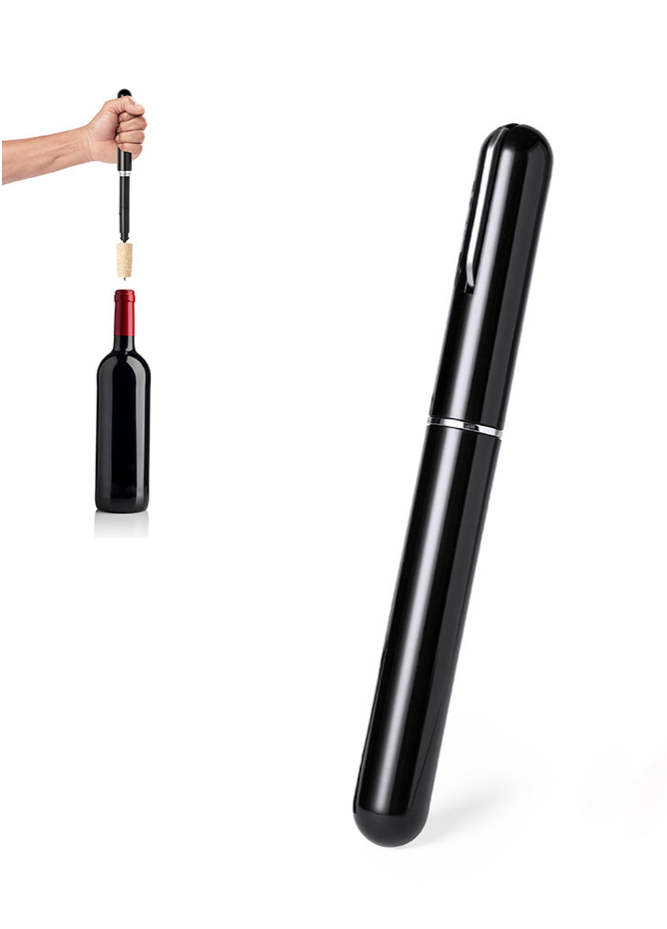 [M 1460] Tire bouchon pompe forme stylo noir