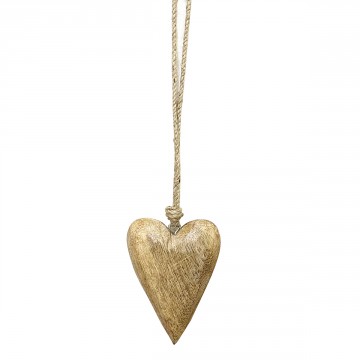 COEUR EN BOIS A SUSPENDRE PETIT MODELE