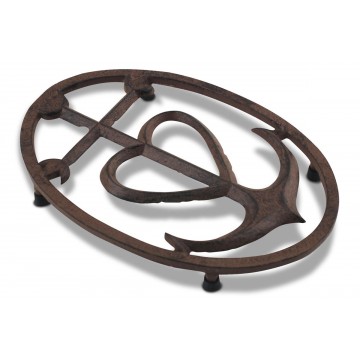 [SG 58186] Dessous de plat en fonte noir croix camarguaise