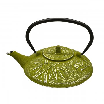 Théière en fonte 1l vert motif