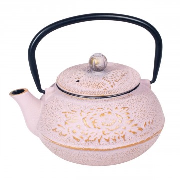 [SG 22865] Théière en fonte 800ml rose pâle