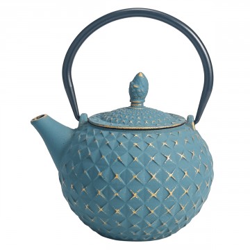 [SG 30192] Théière en fonte 800ml bleu
