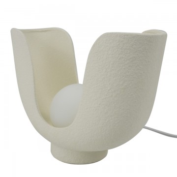 [SG 34528] Lampe en porcelaine blanche