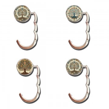 ACCROCHE SAC MOTIF ARBRE DE VIE TONS COLORES