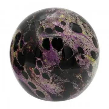 Sulfure presse papier boule bulle violette