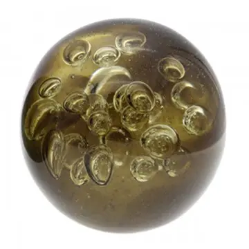 [SG 33032] Sulfure presse papier boule bulle marron