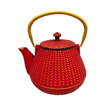 [SG 24319] Théière en fonte 800ml rouge