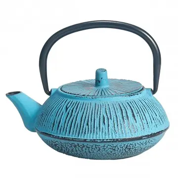 [SG 29433] Théière en fonte 300ml bleu turquoise