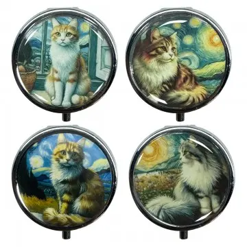 [SG 36139] Pilulier chat 4 modèle différents