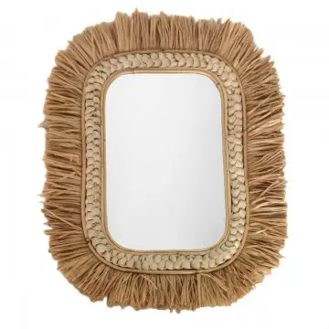 [SG 36529] Miroir raphia rectangle