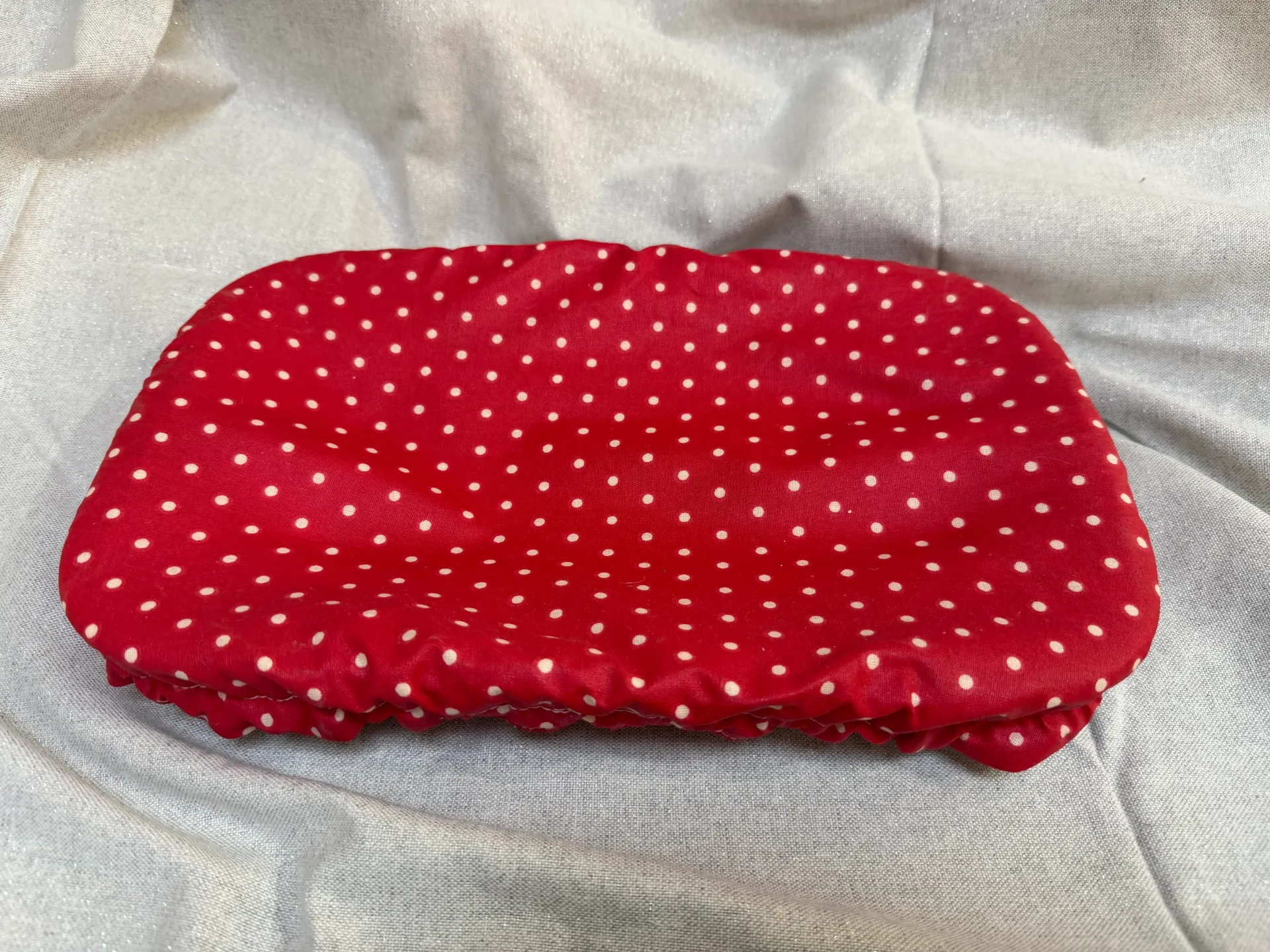 Charlotte à plat rectangulaire forme plat à gratin réversible fait main en coton enduit Moyen modèle 