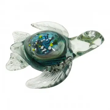 [SG 34113] Sulfure presse papier tortue verte