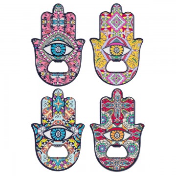 Magnet décapsuleur forme main 4 modèles différents