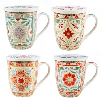 [SG 36972] Tisanière mandala 4 modèles différents