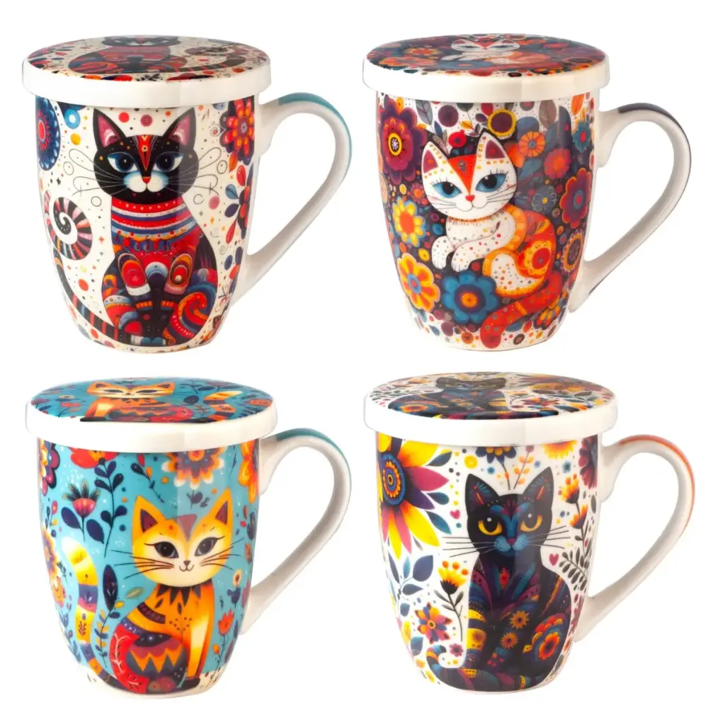 [SG 34422] Tisanière chat 4 modèles différents