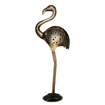[SG 32827] Flamant rose en laiton grand modèle 