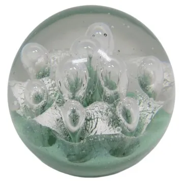 [SG 38370] Sulfure presse papier boule verte